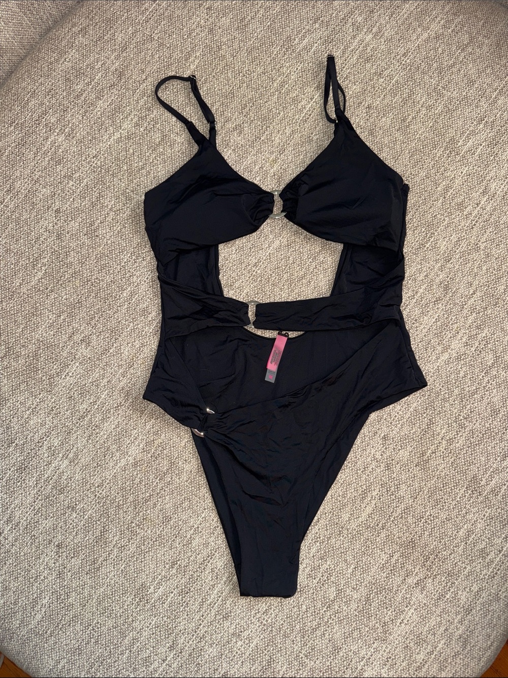 YMI Black Cutout One-Piece Swimsuit